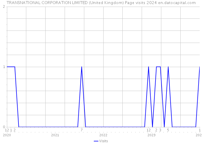 TRANSNATIONAL CORPORATION LIMITED (United Kingdom) Page visits 2024 