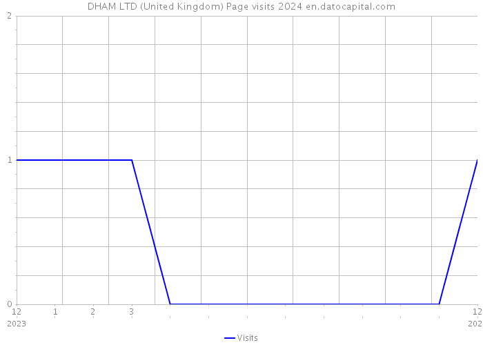 DHAM LTD (United Kingdom) Page visits 2024 