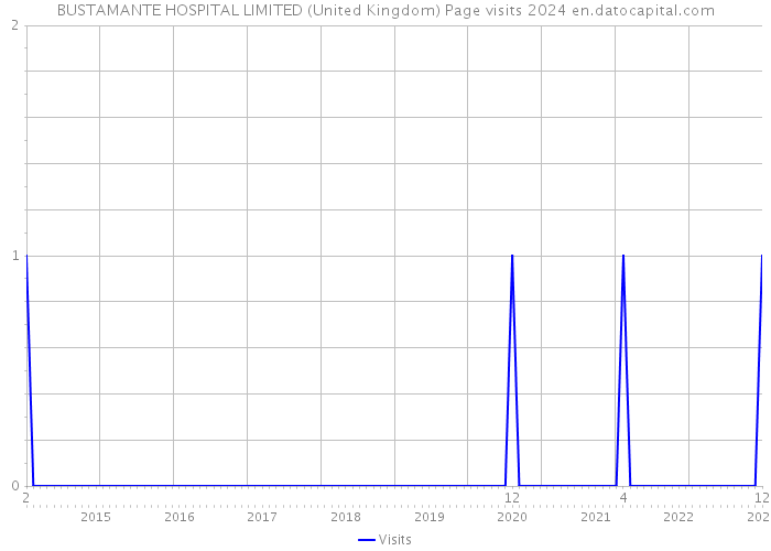 BUSTAMANTE HOSPITAL LIMITED (United Kingdom) Page visits 2024 