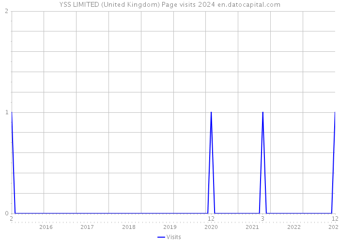 YSS LIMITED (United Kingdom) Page visits 2024 