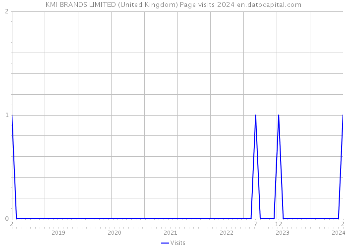 KMI BRANDS LIMITED (United Kingdom) Page visits 2024 