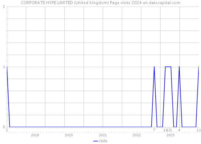 CORPORATE HYPE LIMITED (United Kingdom) Page visits 2024 