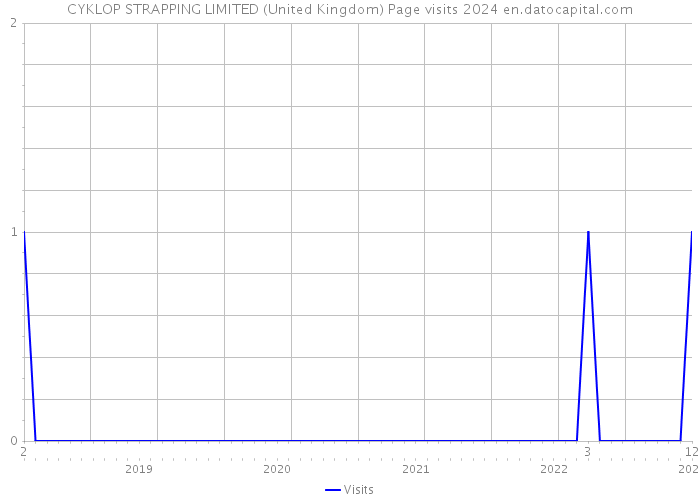 CYKLOP STRAPPING LIMITED (United Kingdom) Page visits 2024 