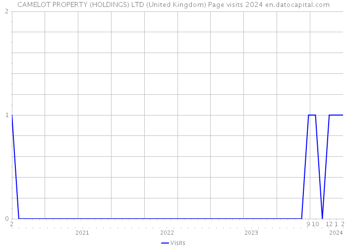 CAMELOT PROPERTY (HOLDINGS) LTD (United Kingdom) Page visits 2024 