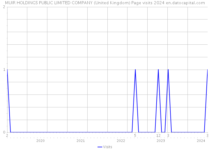 MUIR HOLDINGS PUBLIC LIMITED COMPANY (United Kingdom) Page visits 2024 