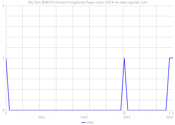 NICOLA BURCH (United Kingdom) Page visits 2024 
