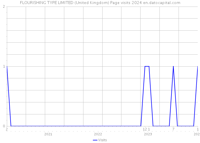 FLOURISHING TYPE LIMITED (United Kingdom) Page visits 2024 