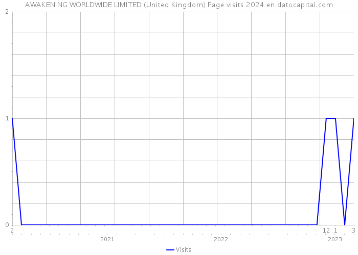 AWAKENING WORLDWIDE LIMITED (United Kingdom) Page visits 2024 