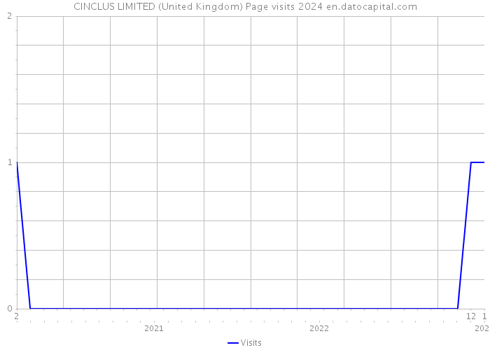 CINCLUS LIMITED (United Kingdom) Page visits 2024 