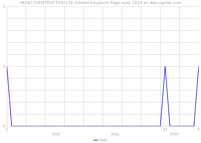 NUNU CONSTRUCTION LTD (United Kingdom) Page visits 2024 