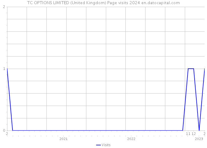 TC OPTIONS LIMITED (United Kingdom) Page visits 2024 