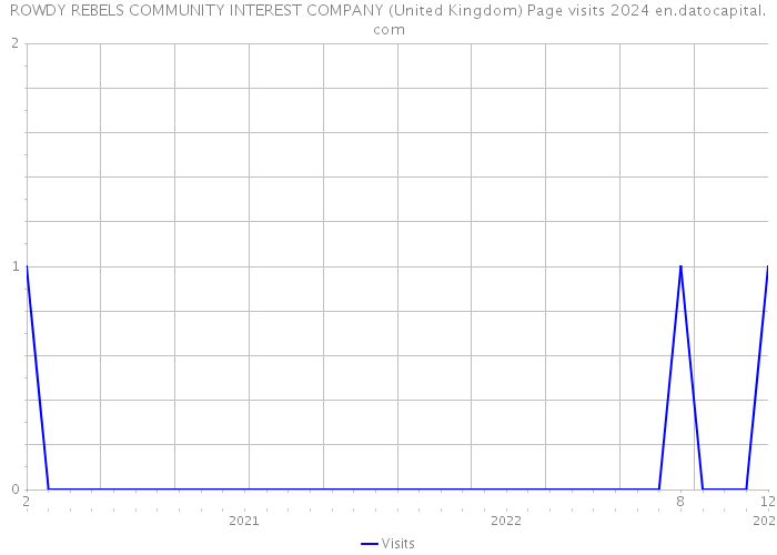 ROWDY REBELS COMMUNITY INTEREST COMPANY (United Kingdom) Page visits 2024 