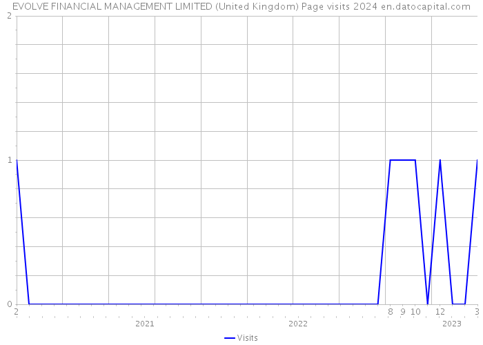 EVOLVE FINANCIAL MANAGEMENT LIMITED (United Kingdom) Page visits 2024 