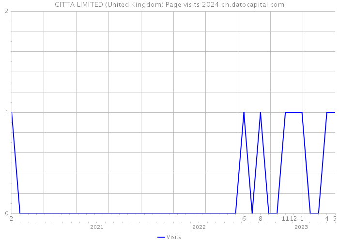 CITTA LIMITED (United Kingdom) Page visits 2024 