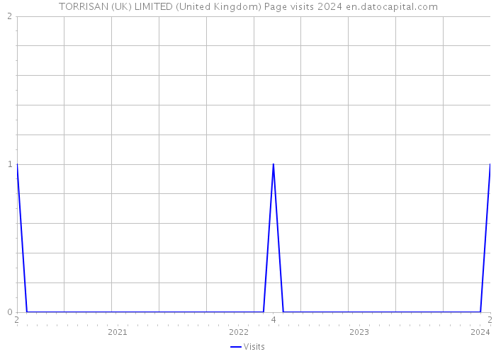 TORRISAN (UK) LIMITED (United Kingdom) Page visits 2024 