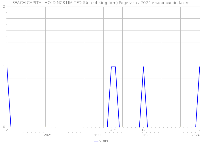 BEACH CAPITAL HOLDINGS LIMITED (United Kingdom) Page visits 2024 