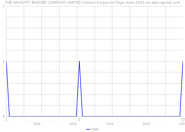 THE NAUGHTY BADGER COMPANY LIMITED (United Kingdom) Page visits 2024 