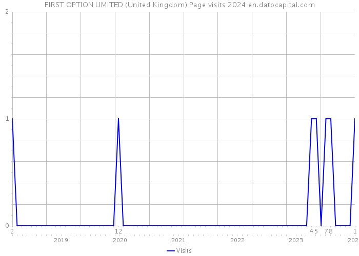 FIRST OPTION LIMITED (United Kingdom) Page visits 2024 