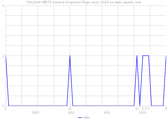 PAULINA HEITZ (United Kingdom) Page visits 2024 