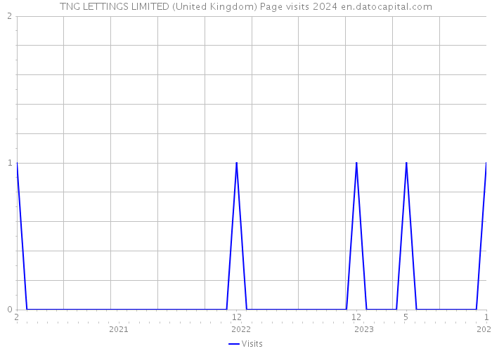 TNG LETTINGS LIMITED (United Kingdom) Page visits 2024 