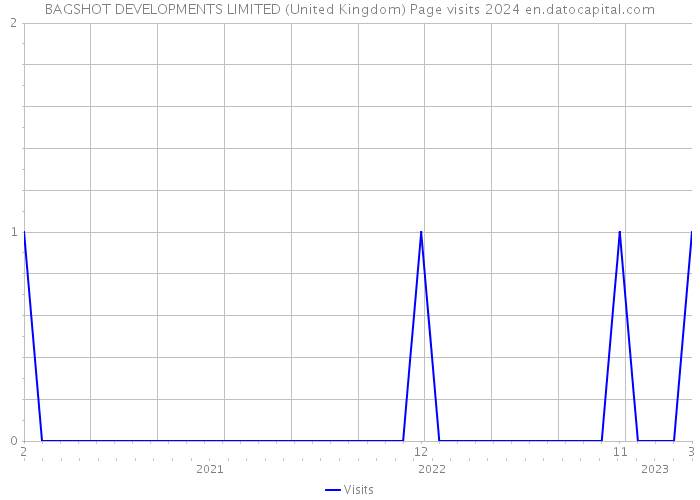 BAGSHOT DEVELOPMENTS LIMITED (United Kingdom) Page visits 2024 