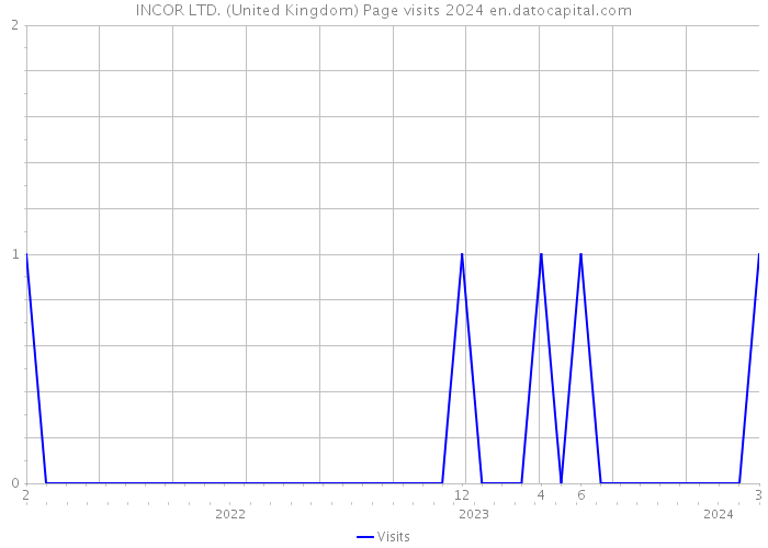 INCOR LTD. (United Kingdom) Page visits 2024 