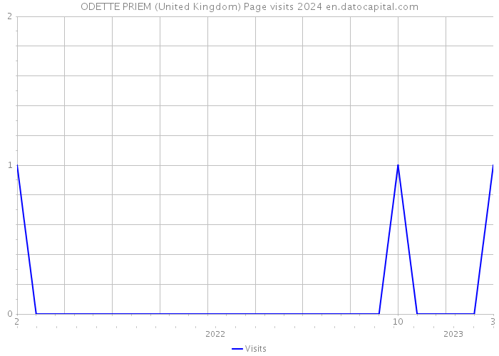 ODETTE PRIEM (United Kingdom) Page visits 2024 
