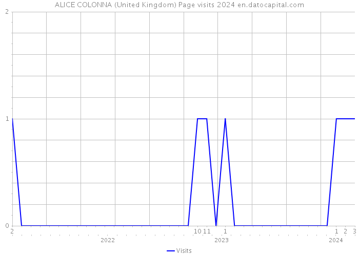 ALICE COLONNA (United Kingdom) Page visits 2024 