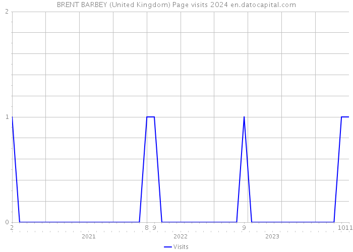 BRENT BARBEY (United Kingdom) Page visits 2024 