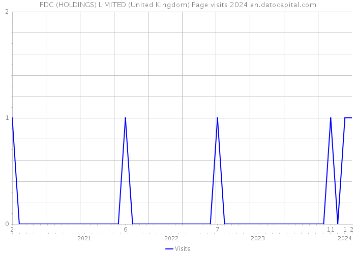 FDC (HOLDINGS) LIMITED (United Kingdom) Page visits 2024 