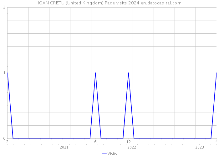 IOAN CRETU (United Kingdom) Page visits 2024 