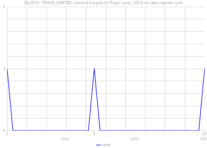 BLUFOX TRANS LIMITED (United Kingdom) Page visits 2024 