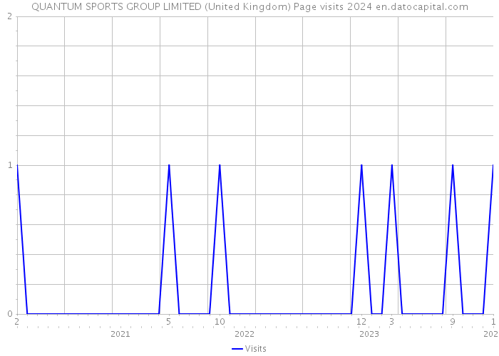 QUANTUM SPORTS GROUP LIMITED (United Kingdom) Page visits 2024 