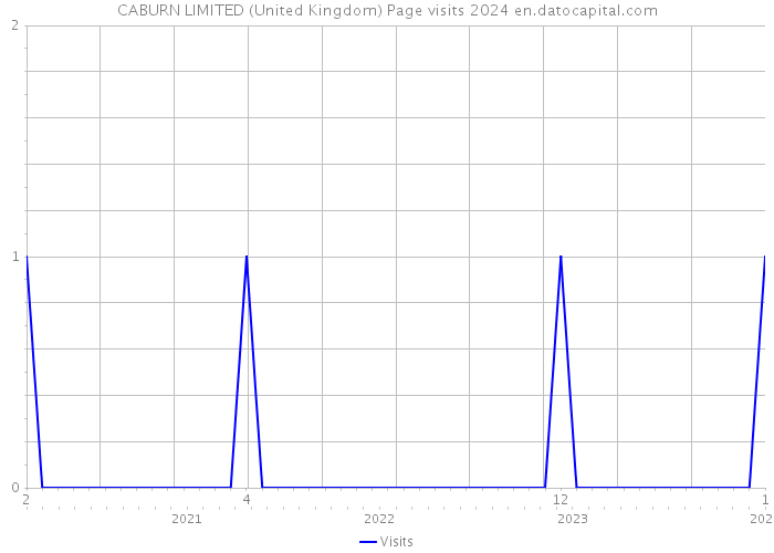 CABURN LIMITED (United Kingdom) Page visits 2024 