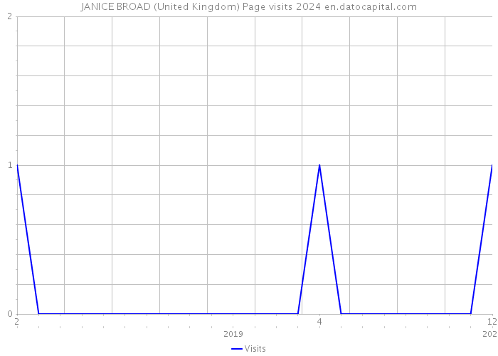JANICE BROAD (United Kingdom) Page visits 2024 