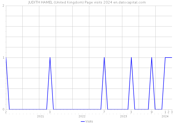 JUDITH HAMEL (United Kingdom) Page visits 2024 