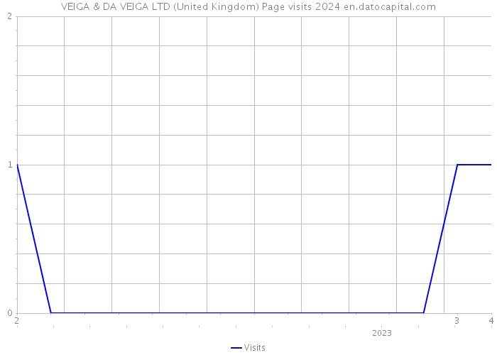 VEIGA & DA VEIGA LTD (United Kingdom) Page visits 2024 