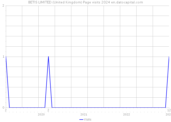 BETIS LIMITED (United Kingdom) Page visits 2024 