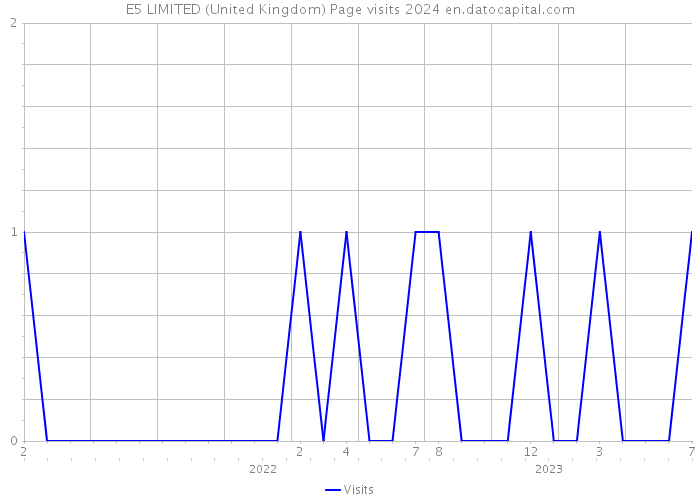 E5 LIMITED (United Kingdom) Page visits 2024 