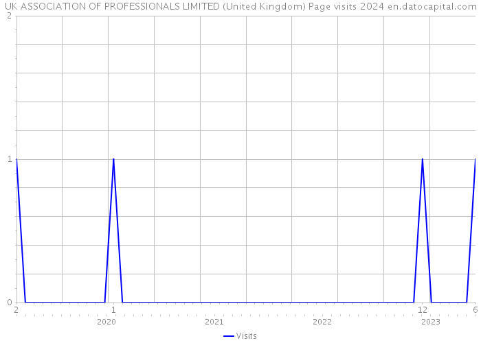 UK ASSOCIATION OF PROFESSIONALS LIMITED (United Kingdom) Page visits 2024 