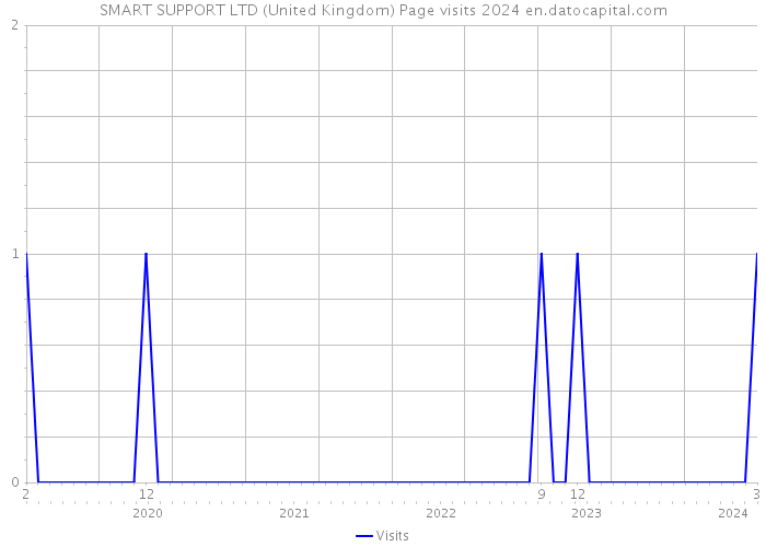 SMART SUPPORT LTD (United Kingdom) Page visits 2024 