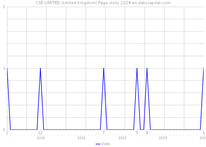 CSE LIMITED (United Kingdom) Page visits 2024 