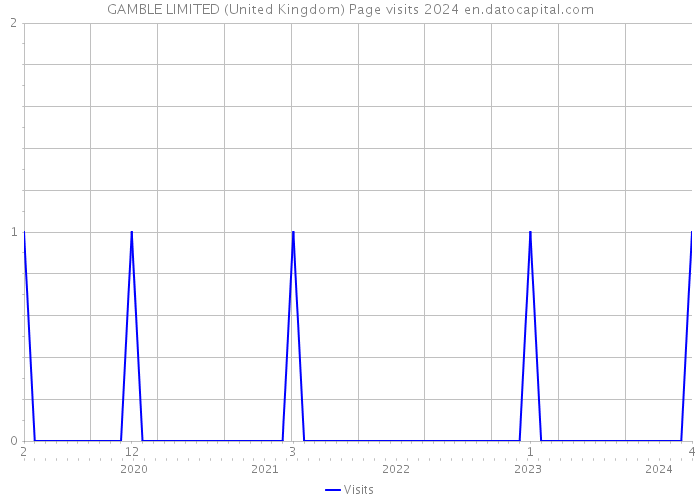 GAMBLE LIMITED (United Kingdom) Page visits 2024 