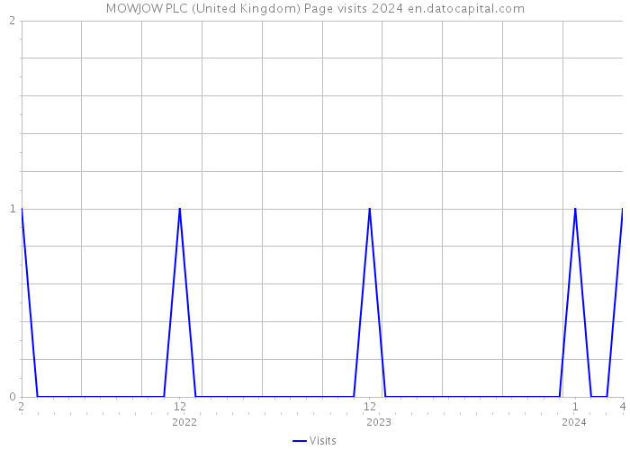 MOWJOW PLC (United Kingdom) Page visits 2024 