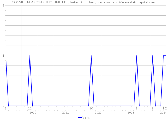 CONSILIUM & CONSILIUM LIMITED (United Kingdom) Page visits 2024 