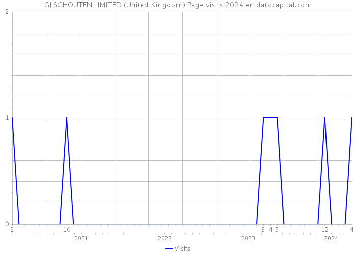 GJ SCHOUTEN LIMITED (United Kingdom) Page visits 2024 