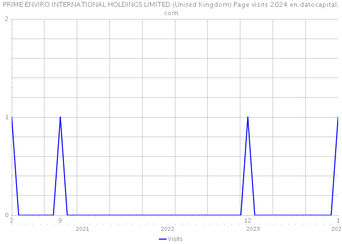 PRIME ENVIRO INTERNATIONAL HOLDINGS LIMITED (United Kingdom) Page visits 2024 