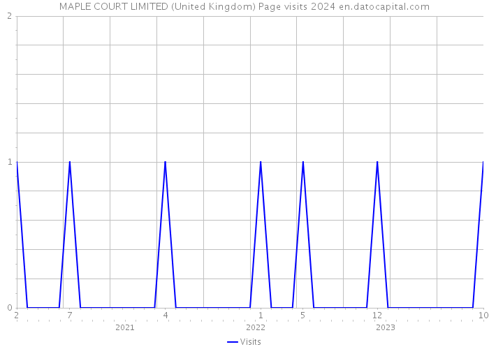 MAPLE COURT LIMITED (United Kingdom) Page visits 2024 