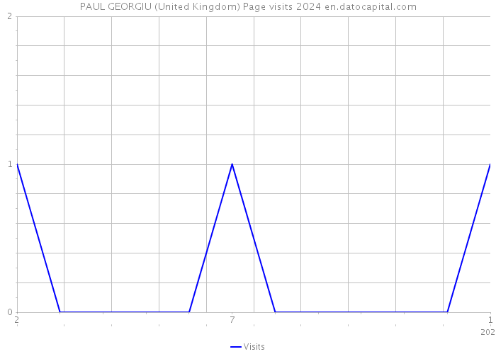 PAUL GEORGIU (United Kingdom) Page visits 2024 