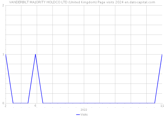 VANDERBILT MAJORITY HOLDCO LTD (United Kingdom) Page visits 2024 